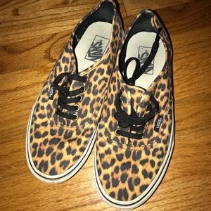 Cheetah Print Vans men US size 7.5